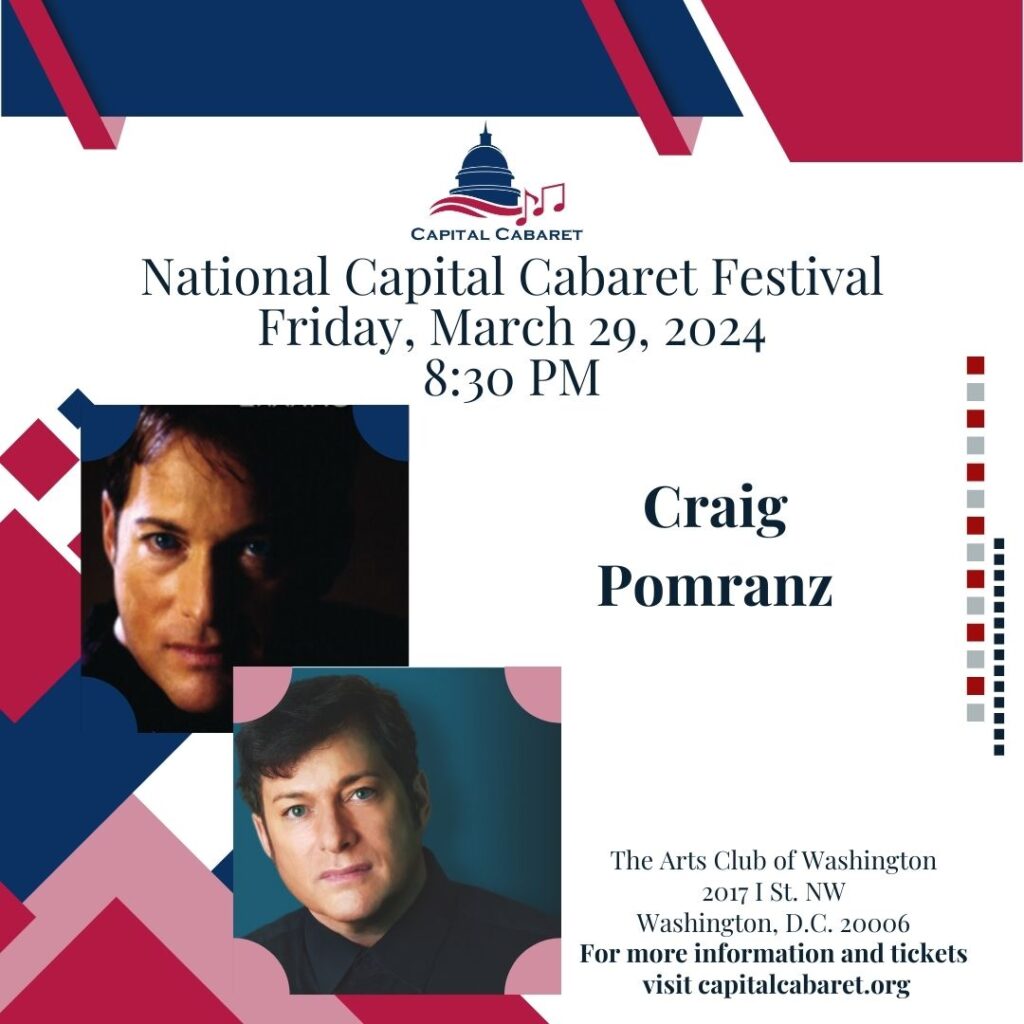 Craig Pomranz Festival Flyer - 2024